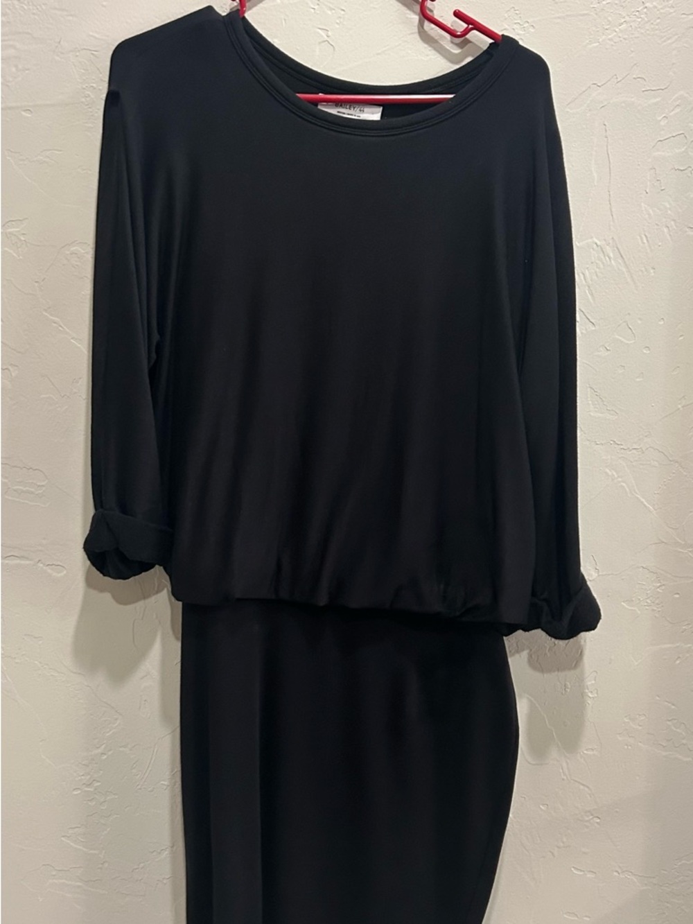 Bailey 44 Black Long Sleeve Blouson Dress